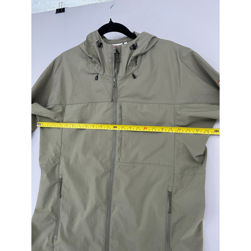 Fjallraven Abisko Midsummer Jacket Mens XL Green Lightweight Hooded 81151 - Picture 9 of 12
